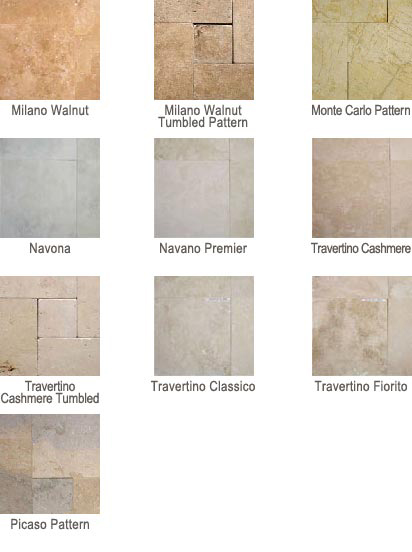 Travertine Color Swatches